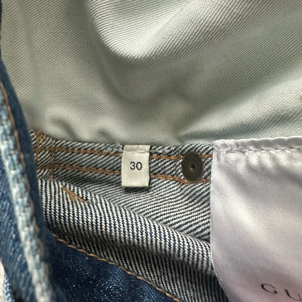 Gucci Slim Men's Jeans in Faded Blue Denim